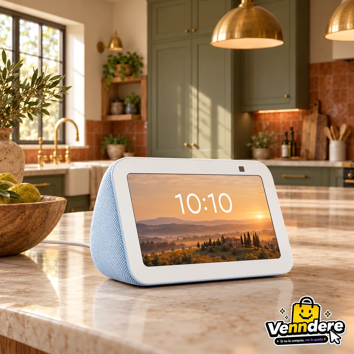 Amazon Echo Show 5 ambientado en la cocina